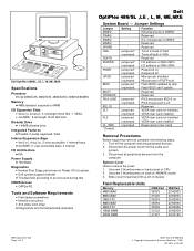 Dell 486 Specifications