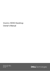 Dell Vostro 3030 Desktop Owners Manual