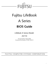 Fujitsu A3110 A3110 BIOS Guide
