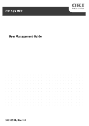 Oki CX1145MFP CX1145 MFP User Management Guide