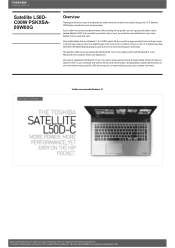 Toshiba Satellite L50 PSKXSA-00W00G Detailed Specs for Satellite L50 PSKXSA-00W00G AU/NZ; English