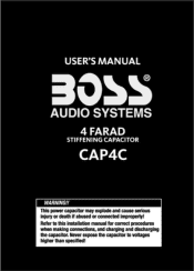 Boss Audio CAP4C User Manual in English