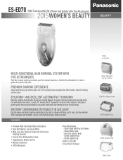 Panasonic ES-ED70-G Spec Sheet