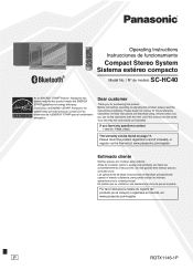 Panasonic SCHC40 SAHC40 User Guide