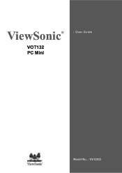 ViewSonic VOT132_BVDB00 VOT132 User Guide (English)