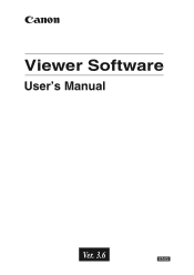Canon VB-C50i/VB-C50iR Viewer Software User's Manual