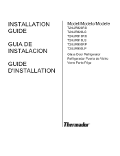 Thermador T24UR910LS Installation instructions