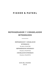 Fisher and Paykel RS2474S3RH1 Guia del usuario ES