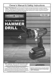 Harbor Freight Tools 68851 User Manual