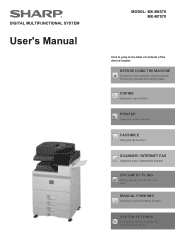 Sharp MX-M6570 MX-M6570 | MX-M7570 User Manual