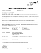 Garmin fÄinchnix Chronos ?Declaration of Conformity