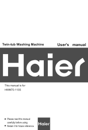 Haier HWM75-113S User Manual