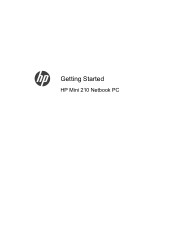 HP Mini 210-2070ca Getting Started - Windows 7