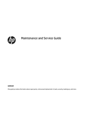 HP OMEN 15-ek0000 Maintenance and Service Guide
