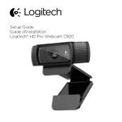 Logitech HD Pro Webcam C920 Getting Started Guide