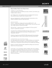 Sony VGC-JS160J/S Marketing Specifications (VGC-JS160J/S)