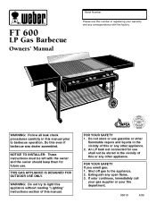 Weber Summit FT 600 LP Owners Manual