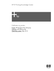 HP C7791C HP Designjet 30/90/130 Printing Guide [HP Software RIP - dj30/130] - Calibrate my printer [Mac OS X]