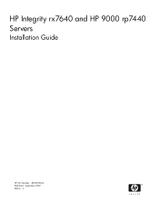 HP rp7440 Installation Guide, Fourth Edition - HP Integrity rx7640 and HP 9000 rp7440 Servers