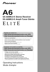 Pioneer SX-A6MK2-K Owner's Manual