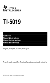 Texas Instruments TI5019 User Manual