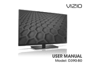 Vizio D390-B0 User Manual (English)