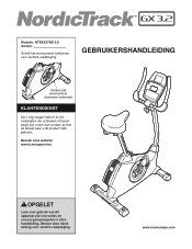 NordicTrack Gx 3.2 Bike Dutch Manual