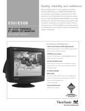 ViewSonic E50B-8 E50, E50B PDF Spec Sheet