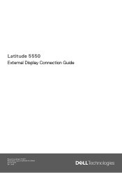 Dell Latitude 5550 External Display Connection Guide