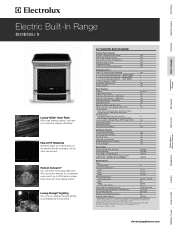 Electrolux EI30ES55JS Product Specifications Sheet (English)