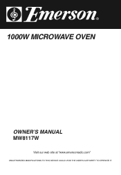 Emerson MW8117W Owners Manual