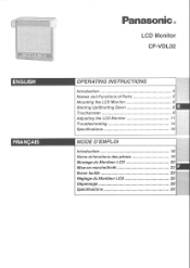 Panasonic CFVDL02 CFVDL02 User Guide