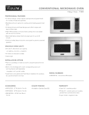 Viking VMOS Two-Page Specifications Sheet