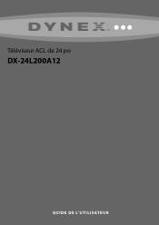 Dynex DX24L200A12 User Manual (French)
