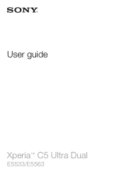 Sony Xperia C5 Ultra Dual Help Guide