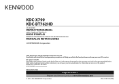 Kenwood KDC-BT762HD User Manual