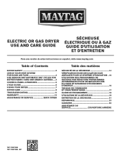 Maytag MEDC465HW Owners Manual