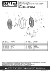 Sealey HVD24 Parts Diagram