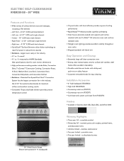 Viking RVER3305BSS Two-Page Specifications Sheet