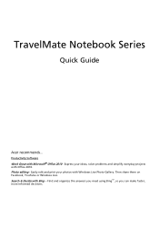 Acer TravelMate 5760G Quick Guide