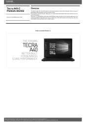 Toshiba Tecra PS463A Specifications