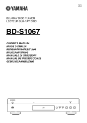 Yamaha BD-S1067 BD-S1067 Owners Manual