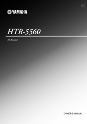 Yamaha HTR-5560 Owners Manual