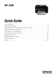 Epson WorkForce WF-2530 Quick Guide