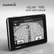 Garmin LIVE 1695 Quick Start Manual