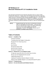 HP LC2000r HP Netserver LC Windows NT 3.51 Installation Guide