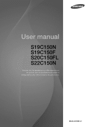 Samsung S19C150F User Manual Ver.1.0 (English)