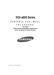 Samsung SCH-A850 User Manual (user Manual) (ver.d10) (English)