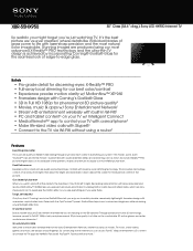 Sony XBR-55HX950 Marketing Specifications