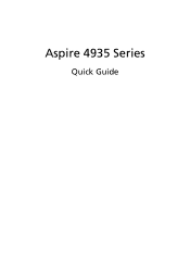 Acer Aspire 4935 Aspire 4735ZG/4935/4935G Quick Guide